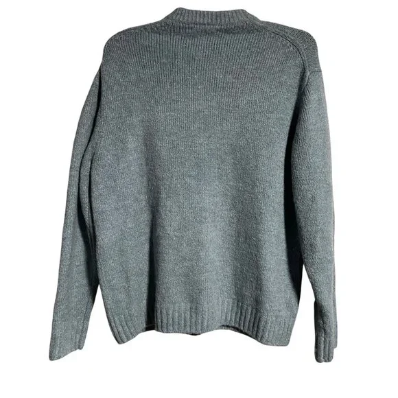 Zara Gray Crew Neck Sweater - Picture 3 of 9